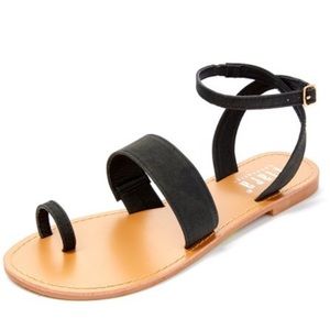 NEW Tiara Black Strappy Ankle Strap Sandals